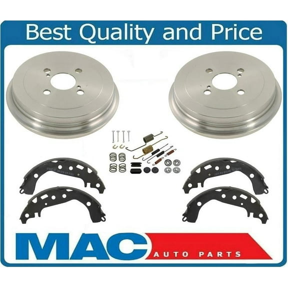 For Toyota Yaris 06-13 Rear Brake Drums and Brake Shoes W/ Springs Hardware