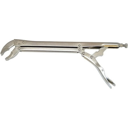 

15 - 45 degree Bent Jaw Extra Long Reach Locking Pliers 15 - 45 degree extra long bent nose locking pliers