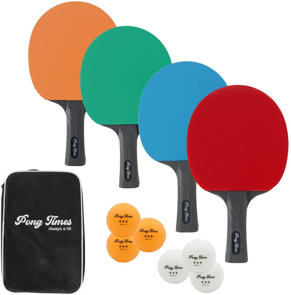 4x Upgraded Version Table Tennis Rubber Ping Pong Rubber High Quality w/Sponge 