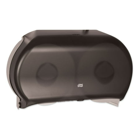 Tork Twin Jumbo Roll Bath Tissue Dispenser 19.29 x 5.51 x 11.83 Smoke/Gray (TRK56TR)