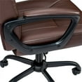 thumbnail image 4 of Poundex Furniture Modern Faux Leather Office Chair in Brown Color, 4 of 9