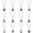 thumbnail image 1 of Collar de planeta, collar del espacio exterior para niñas, colgante de nebulosa, galaxia, planeta, bola de cristal de doble cara, collar del universo, conjunto de joyas hechas a mano, 1 of 7