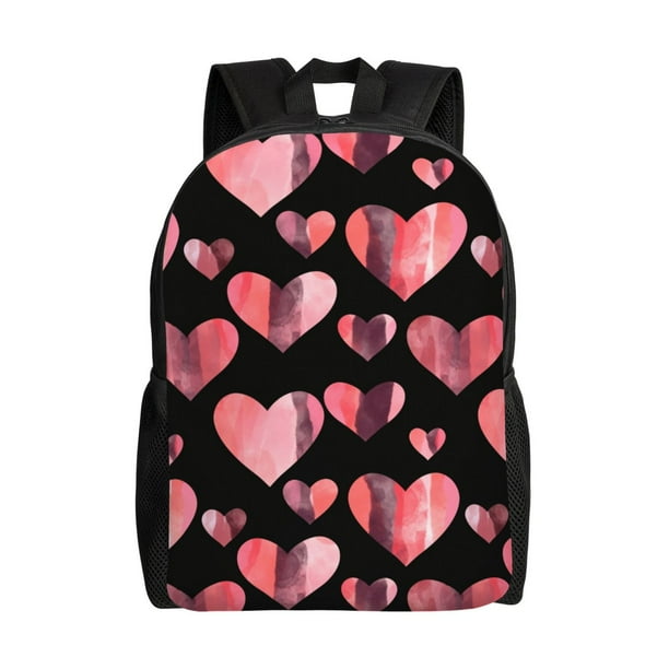 Fotbe Hearts Mochila de Viaje para Laptop, Mochila Ejecutiva Delgada y Resistente 15.6"