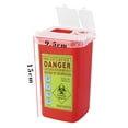 (1X Sharps Storage Bucket), Shiogb Clearance Red Sharps Collection Bin for Discarded Needles