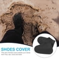thumbnail image 5 of 1 par de protectores de zapatos impermeables de silicona, fundas duraderas para exteriores, talla M, color negro, 5 of 5