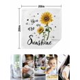 thumbnail image 4 of Sunflower Sunshine Cloth Napkins Set of 4 Reusable Dinner Napkins, Pastoral Bees Farmhouse Floral Cocktail Napkin Washable Table Napkins for Wedding/Holiday Party/Baby Shower 20"x20", 4 of 7