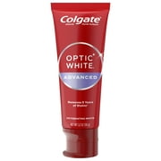 Colgate Optic White Advanced Hydrogen Peroxide Whitening Toothpaste, Mint, 3.2 oz Tube