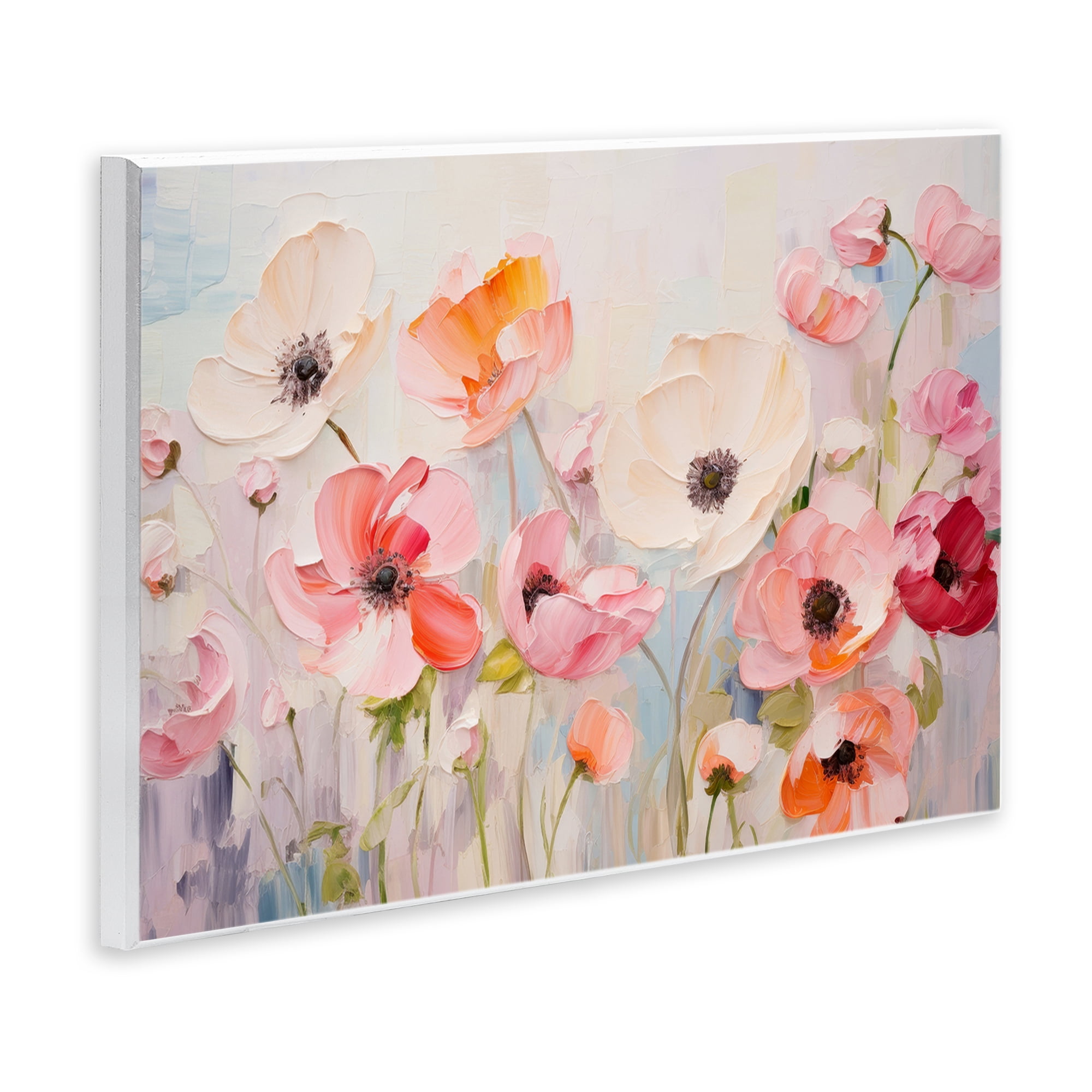 Stupell Industries Pastel Ranunculus Blooms Plants & Flowers Painting Unframed Art Print Wall Art, 15 x 10