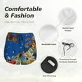 thumbnail image 6 of Picia Colorful Coral Reef Pattern Women's 2 in 1 Athletic Running Shorts High Waisted Workout Casual Gym Sweat Shorts with Comfy Liner Zipper Pockets-X-Large, 6 of 9