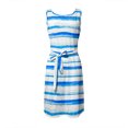 thumbnail image 5 of Summer Striped T Shirt Dress for Womens Elegant Sleeveless Mini Bodycon Dresses Casual Tie Waist Pockets Tank Dress, 5 of 5