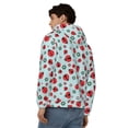 thumbnail image 4 of Kdxio Ladybugs And Flowers 1 Print Men Hoodies Casual Hoodies for Men with Zip Pockets Full Zip Long Sleeve Sweatshirt Sports Hooded Jacket-Small, 4 of 5