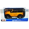 thumbnail image 3 of 2021 Ford Bronco Badlands Orange Metallic with Black Top "Special Edition" 1/24 Diecast Model Car by Maisto, 3 of 3
