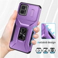 thumbnail image 3 of Funda para GANGXUN Motorola Moto G Power 2023 - Soporte metálico, Función magnética, Morado, 3 of 5