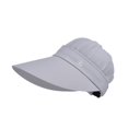 thumbnail image 2 of Sombrero para el sol Sombrero de protección solar Sombrero con visera portátil ajustable ligero y transpirable Gris claro, 2 of 9