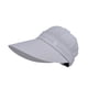 thumbnail image 2 of Sombrero para el sol Sombrero de protección solar Sombrero ligero transpirable de moda Sombrero con visera portátil para Gris claro, 2 of 9