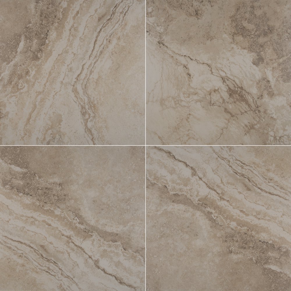 Napa Beige 13 in. x 13 in. Glazed Ceramic Floor and Wall Tile (12.9 sq
