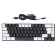 thumbnail image 2 of Clavier Mécanique V200, Clavier de Jeu Filaire Rétroéclairé RVB à 68 Touches, Clavier de Bureau Filaire USB Programmable Ergonomique et Compact pour Ordinateur Portable PC, Interchangeable à Chaud, 2 of 7
