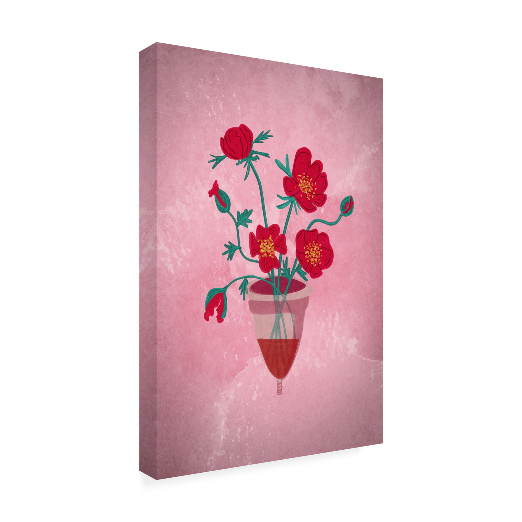 Trademark Fine Art Raissa Oltmanns Cup of flowers Canvas Wall Art