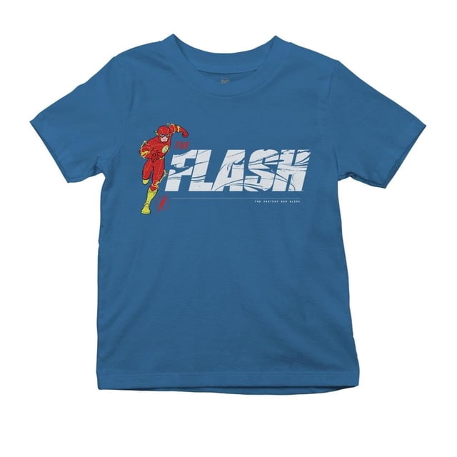 Playera Fan Army The Flash Talla 10 barry allen manga corta azul turquesa