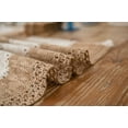 thumbnail image 2 of Tassels Boho Placemats Set of 2, Macrame Place Mats Burlap Splicing Woven Rectangular Table Mats, Farmhouse Table Decor for Rustic Wedding Bridal Shower, 12x20 Inches, 2 of 2
