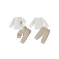 thumbnail image 2 of xiaxaixu Baby Boy 2Pcs Fall Outfits Long Sleeve Pocket Henley Tops + Pants Set Spring Clothes, 2 of 8