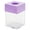 Light Violet, variant on Magnetic Paper Clip Holder,Mini Clear Plastic Desk Organizer, Square Paper Clip Dispenser, Colorful Top Magnet Paperclip Storage, Office Desk Accessory for Push Pins, Cute Stationery Organizer