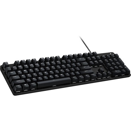 Logitech G413 SE Full-Size Corded Gaming Keyboard, PBT Keycaps, Tactile Mechanical Switches, 6-Key Rollover Anti-Ghosting, FN Keys—white Backlit LED