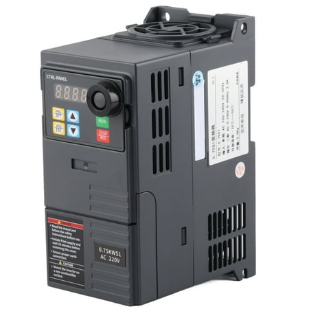 

Variable Frequency Drive 1 to 3 Phase Vector Converter Inverter 220240V Input 0240V Output 0.75kw 4A