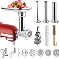thumbnail image 5 of Paddsun Metal Food Grinder Attachment for KitchenAid Stand Mixers Includes Sausage Stuffer Tubes,Durable Meat Grinder Food Processor Attachment for KitchenAid, 5 of 10