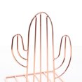 thumbnail image 2 of Bookends Metal Book Ends Heavy Duty Modern Decorative Cactus Bookend Bookshelf Decor for Home Bedroom Library Office School Book Display Desktop Organizer Decorative for Adults & Kids Gift Rose Gold, 2 of 6