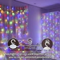 thumbnail image 3 of Cortina de luces de hadas Multicolor Innotech 300 LED con enchufe USB 8 modos Paquete de 2, 3 of 8