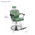 thumbnail image 5 of Sillon Silla Barberia Estetica Clasica 360° Moderna Verde, 5 of 5