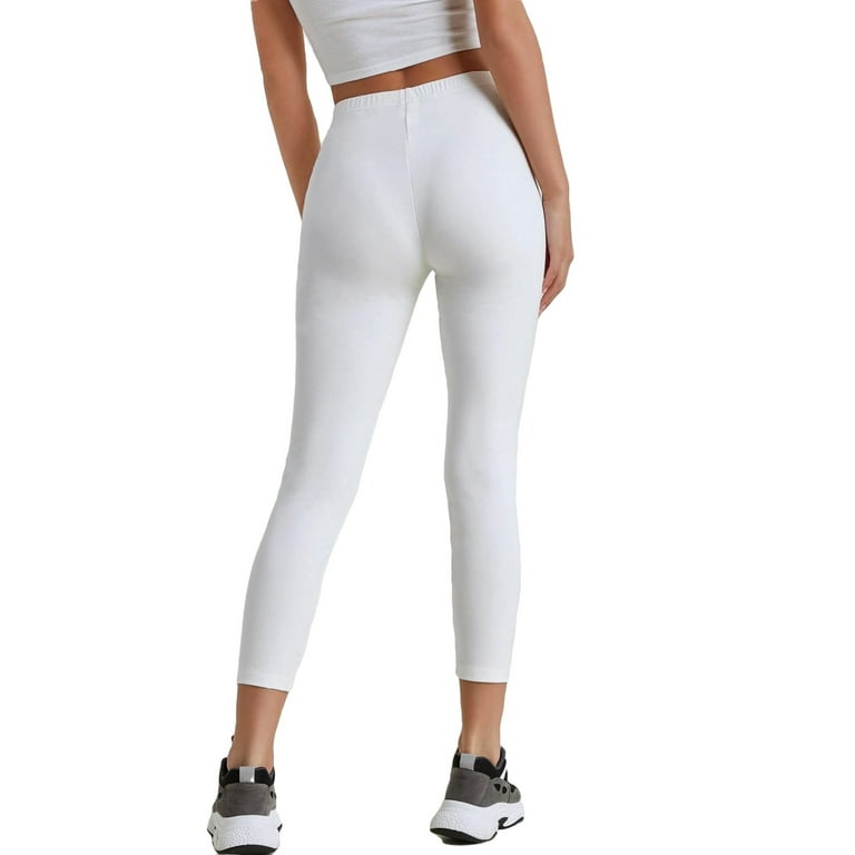 Ladies white leggings hotsell