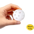 thumbnail image 4 of Practice Golf Balls Flight Golf Balls Hollow Plastic Golf Training Balls Airflow Golf Balls for Swing Practice Driving Range Home Use Indoor 12 Pack, White, 4 of 5