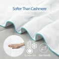 thumbnail image 6 of BedTreat Cooling Comforter Twin Size Cool Comforters for Hot Sleepers Cooling Blanket Breathable Comforter Summer Bedding White(64x88 inch), 6 of 7