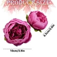 thumbnail image 3 of Peonies Artificial Flowers, Artificial Round Peony Flower Heads, Peony Buds Fake Peony Heads Bulk for Wedding Flower DIY Crafts Bridal Bouquets Table Party Home Decor Purple 1Pcs, 3 of 8