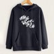 thumbnail image 4 of Sudadera estampada con capucha retro de manga larga suelta divertida vintage para mujer con mangas caídas en los hombros Pompotops  gfhjh7394, 4 of 7
