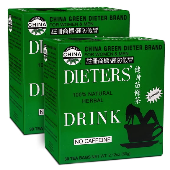 Uncle Lee's Senna Tea 2-Pack, Green Dieter's Drink, 30 Count Ea
