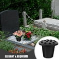 thumbnail image 2 of 5pcs Graveyard 16-hole Flower Pot Urn Planter Grave Vase for Cemetery Memorial Grave Decoration, 2 of 7
