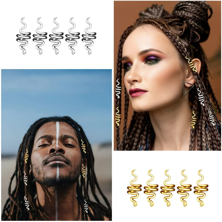 FOMIYES 56 pcs dirty braid hair clip hair buckle pirate jewelry helix  jewelry hair jewlery pirate hair accessories hair charms dreads accessories  hair