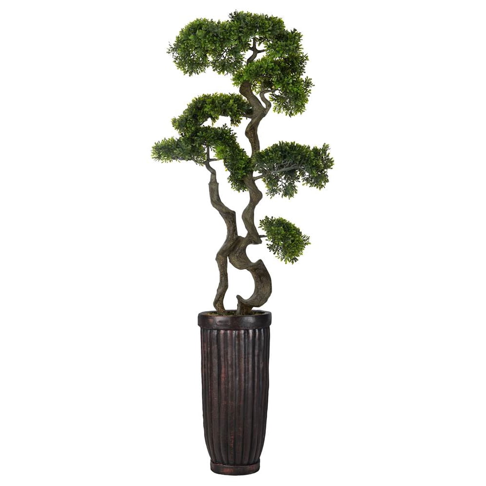 Vintage Home Artificial Faux Real Touch 66" Tall Bonsai Tree And