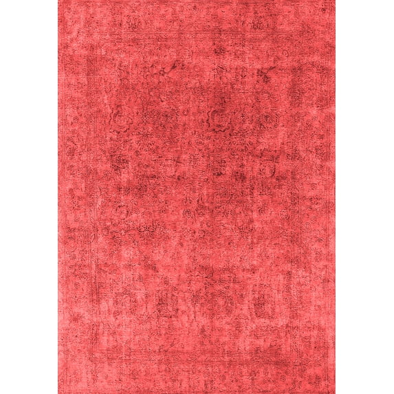 Ahgly Company Indoor Rectangle Oriental Red Industrial Area Rugs, 5' x 7'
