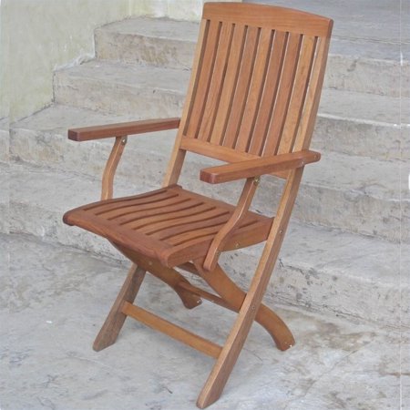 International Caravan Set Of 2 Royal Tahiti Folding Wood Patio
