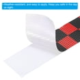 thumbnail image 4 of Uxcell Reflective Tape, 2"x98 Ft Waterproof Reflective Tape Warning Safety Tape Reflector for Trucks, Grid Red Black, 4 of 6
