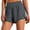 Dark Grey, variant on WrongDuck Womens 3" Athletic Running Shorts - 2 in 1 Quick Dry Split Workout Gym Shorts with Liner Phone Pockets