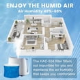 thumbnail image 4 of 6 Pack Humidifier Filter HAC 504, Compatible with Honey.Well Evaporative Humidifier HCM-350 HEV355 HCM-710 HCM-315 HEV312 Series, HAC-504 HAC-504AW, Blue, 4 of 5