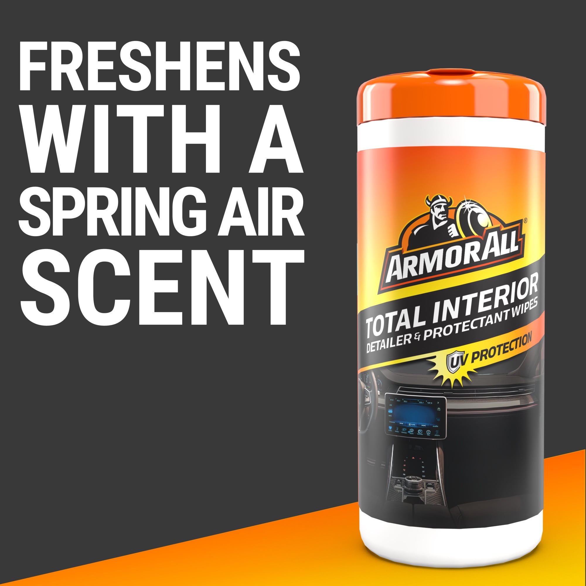 Armor All Total Interior Detailer and Protectant Wipes, 25 Count Canister