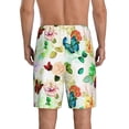 thumbnail image 4 of Lsque Floral Vintage Mens Sleep Pajama Shorts,Short Pajama Pants, Cotton Ultra-Soft Knit-Medium, 4 of 9