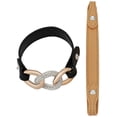 thumbnail image 3 of Swarovski Bound Leather and Chain Crystal Pavé Bracelet for Women 5080041, 3 of 3