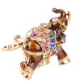 thumbnail image 1 of Colgante de coche, llavero exquisito con incrustaciones de diamantes de imitación, colgante de elefante para bolso, llavero de metal, estándares líderes en la industria, 1 of 12